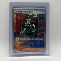 Pokemon • Lt. Surge's Bargain • IR 185/132 Mega Evolution • PSA 10 Contender - Image 1