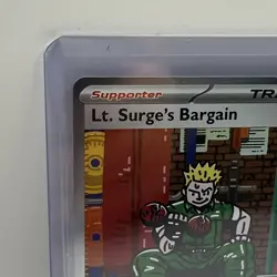 Pokemon • Lt. Surge's Bargain • IR 185/132 Mega Evolution • PSA 10 Contender - Image 2