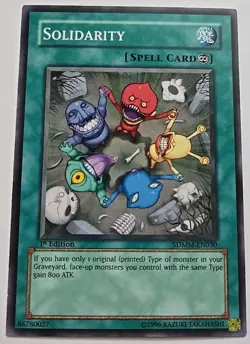 Yu-Gi-Oh! Solidarity SDMM-EN030 1st Edition Lightly Played - Image 1