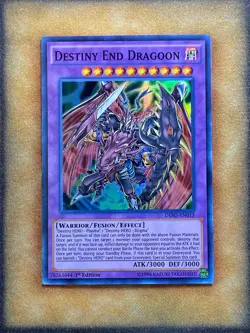 Yugioh Destiny End Dragoon DESO-EN013 Super Rare 1st Ed NM - Image 1