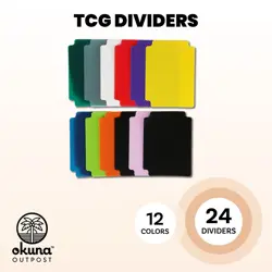 12 Pack TCG Trading Card Carrier Protector Deck Box with 24 Dividers, 12 Colors - Image 5