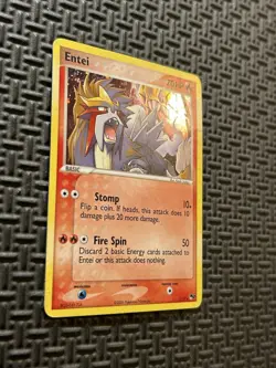 Pokemon TCG Entei 1/17 Pop Series 2 (MP) Holo Rare Card - Image 2