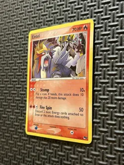 Pokemon TCG Entei 1/17 Pop Series 2 (MP) Holo Rare Card - Image 3