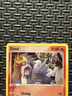 Pokemon TCG Entei 1/17 Pop Series 2 (MP) Holo Rare Card - Image 4