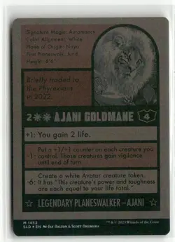 Ajani Goldmane FOIL - Secret Lair Magic: The Baseballing MTG NM - Image 2