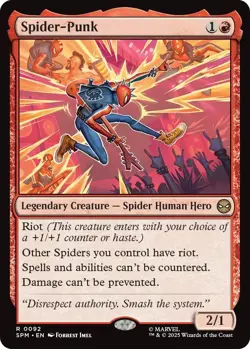 MTG Foil - Spider-Punk - 92 / NM / English - Image 1