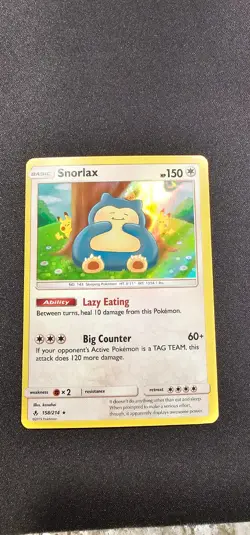 Pokemon Snorlax 158/214 - SM Unbroken Bonds - Holo Rare - NM - Sun and Moon ✨ - Image 1