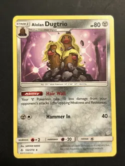 Alolan Dugtrio 122/214 Non-Holo Rare NM | Pokemon TCG Unbroken Bonds - Image 1