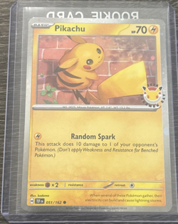Pokemon TCG: Pikachu Cosmos Holo Stamped 2026 Pokemon Day 30 Promo 051/162 - NM - Image 1