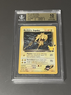 BGS PRISTINE 10 2021 Pokemon Celebrations Class.Coll Rocket's Zapdos-Holo #15 - Image 1