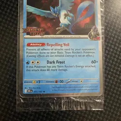 Pokemon Team Rocket’s Articuno Destined Rivals Stamped Best Buy Promo 051/182 NM - Image 3