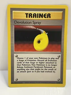 Pokemon WOTC TCG Vintage Devolution Spray shadowless 072/102 Base Set Regular Mp - Image 1