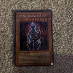 Dark Necrofear Yu Gi Oh - Holo - LON-065 - Ultra Rare LP wow look - Image 2