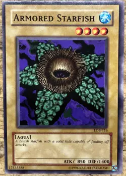 YuGiOh - Armored Starfish - LOB-116 - Common NM - - Image 1