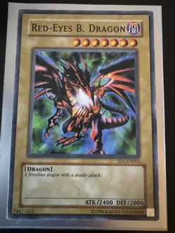 Yugioh Red-Eyes B. Dragon SD1-EN002 SKU:98 - Image 1