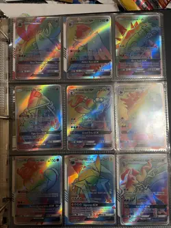 9 Rainbow Pokemon Cards 100$ Worth Of Cards - Image 1