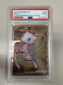2023 Pokemon Ultra Premium Collection 151 Mew Ex Metal Card PSA 9 Mint 83192692 - Image 1