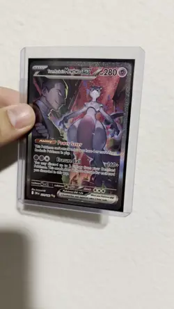 Pokemon Team Rocket's Mewtwo EX Holo Psychic 280 HP Card 231/182 - Image 2