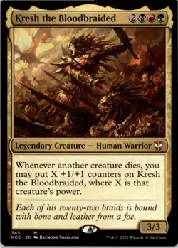 Kresh the Bloodbraided M Commander: Streets of New Capenna 345 NM MTG x1 - Image 1