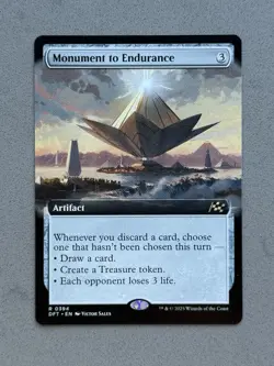 1x MTG - Monument to Endurance - Extended Art - 0394 Regular - Aetherdrift - NM - Image 1