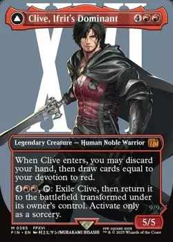 Clive, Ifrit's Dominant (0385) (Borderless) - Final Fantasy (FIN) NM MTG - Image 1