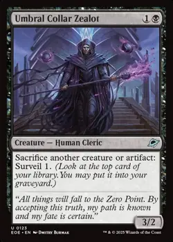 2025 MAGIC: THE GATHERING EDGE OF ETERNITIES #0123 UMBRAL COLLAR ZEALOT - Image 1