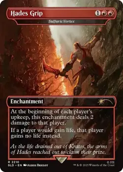 1x Sulfuric Vortex "Hades Grip" - Extended Art NM Eng MTG - Secret Lair Drop - Image 1
