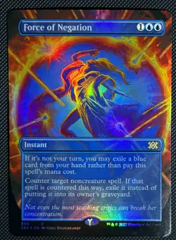 Force of Negation (Borderless) Double Masters 2022 Foil NM - Image 1