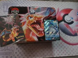 Pokemon Charizard Ex Chest Tin With Glaceon V Promo Empty - Image 1