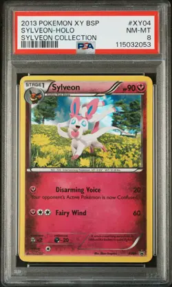 2013 POKEMON XY BLACK STAR PROMO SYLVEON COLL #XY04 SYLVEON-HOLO PSA 8 - Image 1