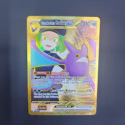 Team Rocket's Crobat ex 242/182 Gold Destined Rivals Hyper Rare Pokemon NM - Image 3