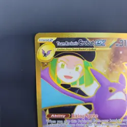 Team Rocket's Crobat ex 242/182 Gold Destined Rivals Hyper Rare Pokemon NM - Image 4