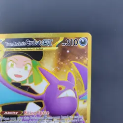 Team Rocket's Crobat ex 242/182 Gold Destined Rivals Hyper Rare Pokemon NM - Image 5