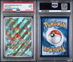 2025 POKEMON MEG EN-MEGA EVOLUTION #136 SHUCKLE ILLUSTRATION RARE PSA 9 - Image 3