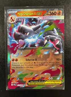 Pokemon TCG Mega Charizard X EX (013/094) Phantasmal Flames Near Mint - Image 1