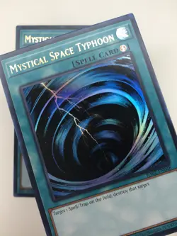Yugioh 2x Mystical Space Typhoon RA02-EN048 Ultra Rare 1st Edition Near Mint - Image 2