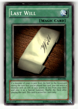 Last Will SDY-039 Unlimited Common Starter Deck: Yugi LP - Image 1