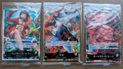 ONE PIECE Card Luffy Sabo Ace ST13-001 002 003 Seven Eleven PROMO sealed Set 3 - Image 1
