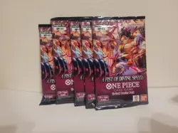 One Piece TCG OP-11 A Fist Of Devine Speedr Pack Lot Of 5 Factory Sealed New - Image 1
