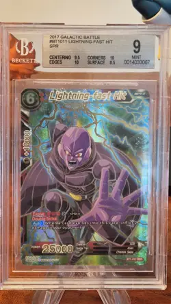 Dragonball Super Card DBS Lightning fast Hit BT1-011 2017 BGS 9 1st Edition - Image 2