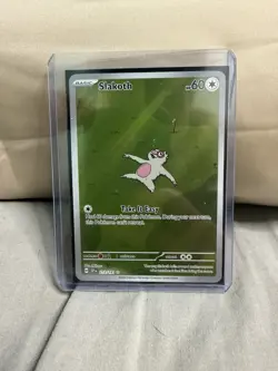 Pokemon Slakoth Illustration Rare Holo 212/191 Sv08 Surging Sparks TCG Card - Image 1