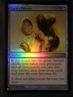mtg lich's mirror FOIL ENGLISH miroir de liche magic mystery booster 4 available - Image 1