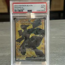 Pokemon Zekrom EX TCG Ultra Rare Black Bolt SV 158/086 - Image 1
