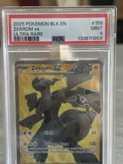 Pokemon Zekrom EX TCG Ultra Rare Black Bolt SV 158/086 - Image 3