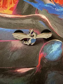 Lugia Metal Enamel Pin Gamestop Crown Zenith Collection Official Pokemon TCG - Image 1