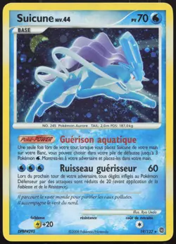 Carte Pokemon Suicune 19/132 Holo Merveilles Secretes Francais - Image 1