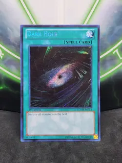 Yugioh Dark Hole LCYW EN053 Secret Rare 1st Edition NM - Image 1