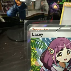 Pokemon Card TCG - Lacey 166/142 Ultra Rare Full Art Trainer Stellar Crown NM - Image 3