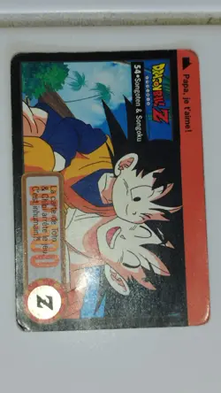Carte Dragon Ball Z Carddass Hondan 54 FR rare card DP vf 700 Goku Goten - Image 1