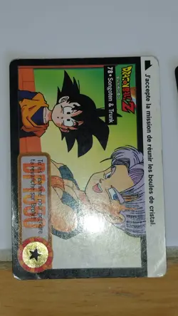 Carte Dragon Ball Z Carddass Hondan 78 FR rare card DP vf 724 Goten Trunks - Image 1